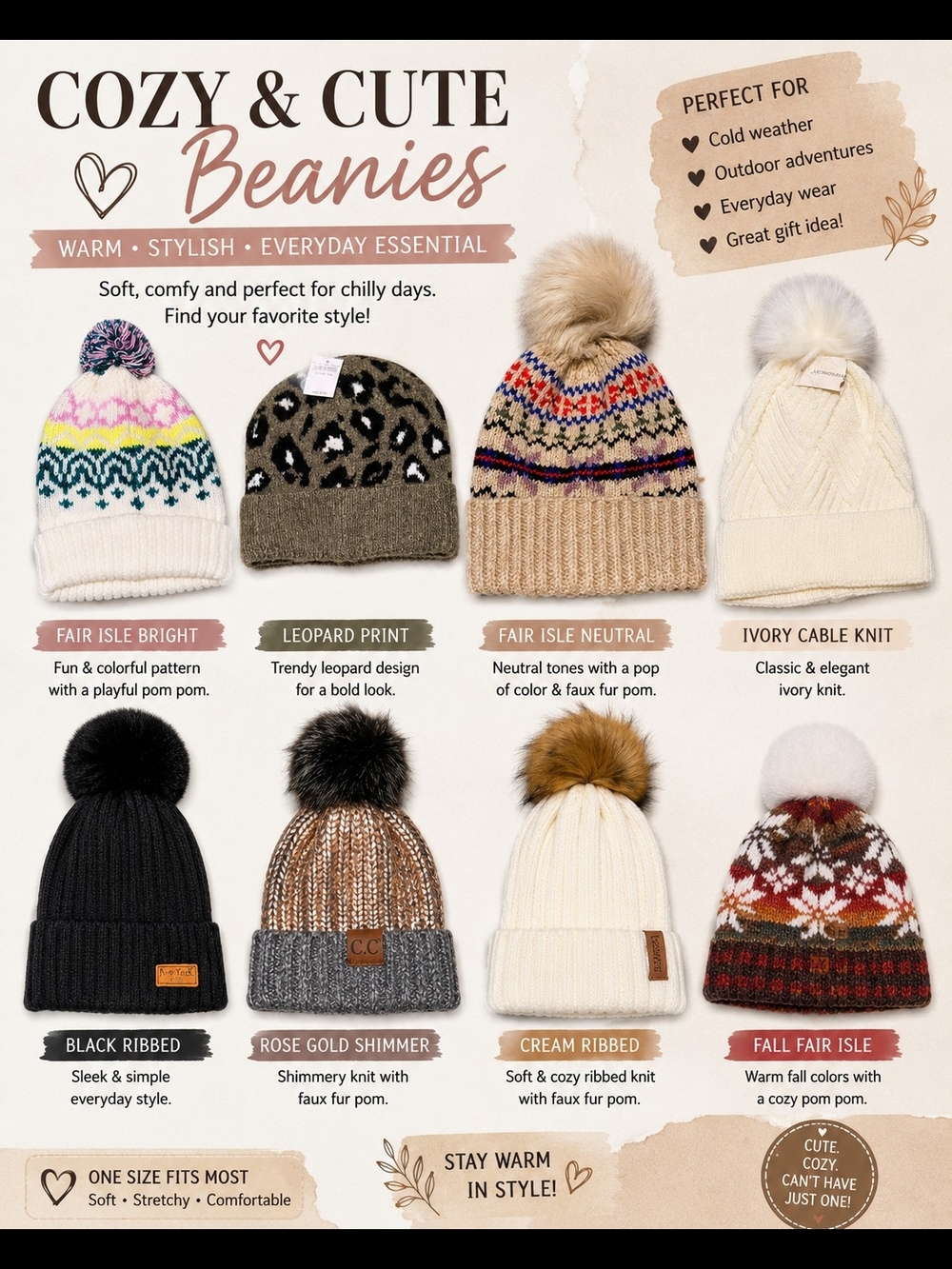 NWT & NWOT Beanies - Adult Size